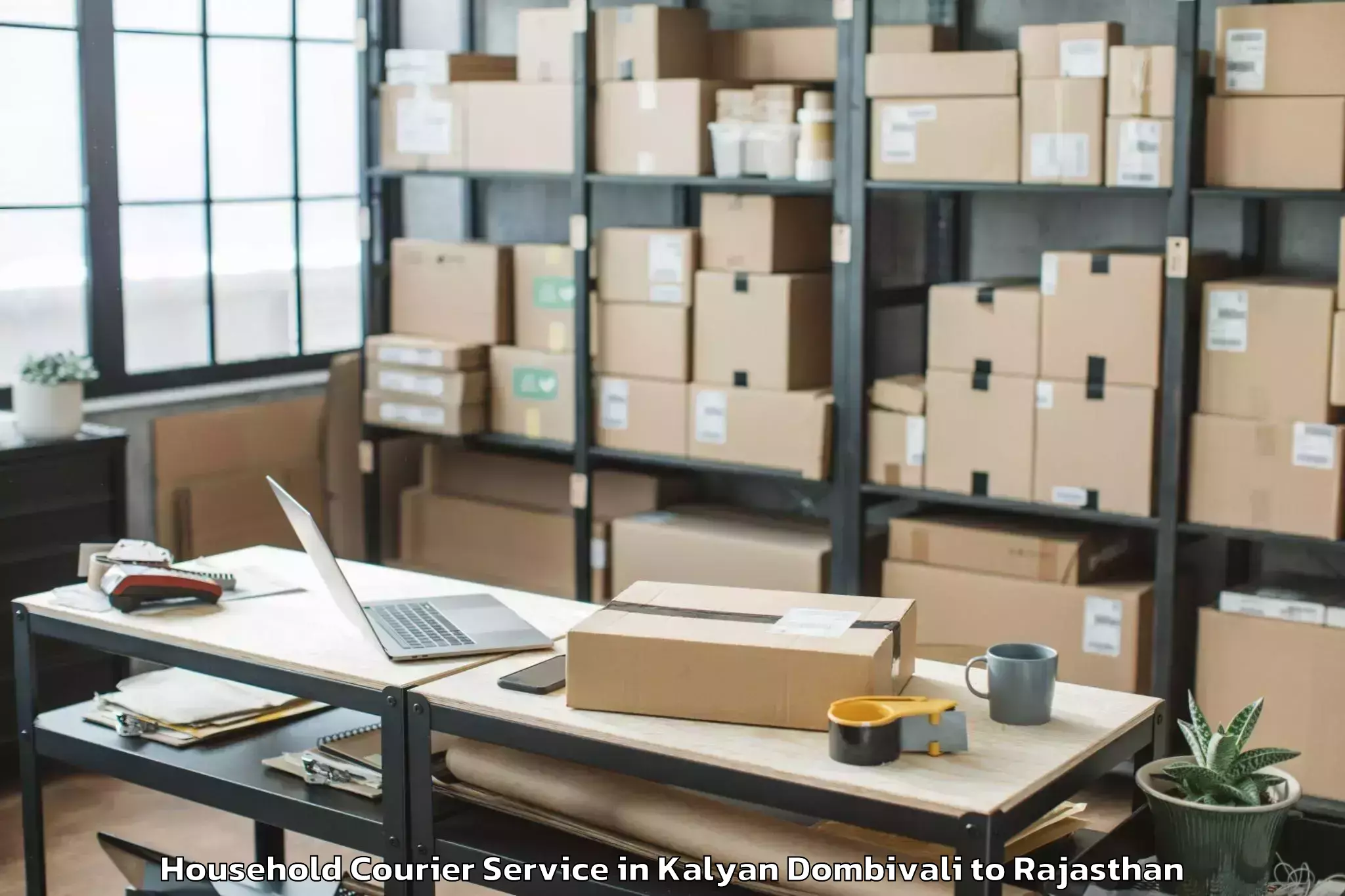 Easy Kalyan Dombivali to Jhadol Household Courier Booking